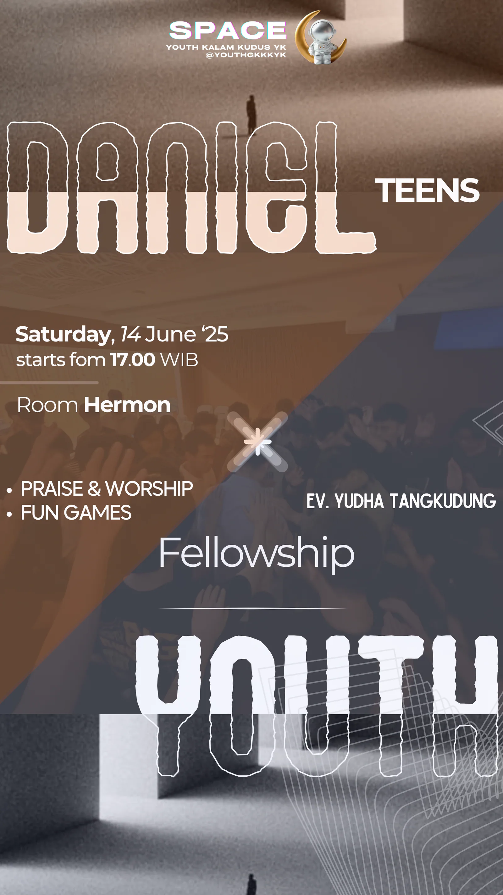 Event poster for a youth ministry series
