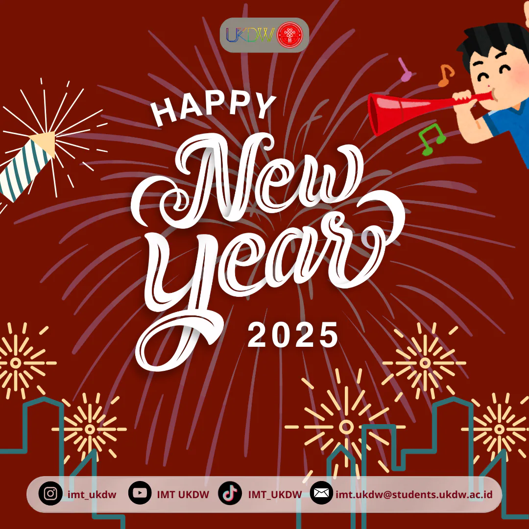 New Year greeting post design