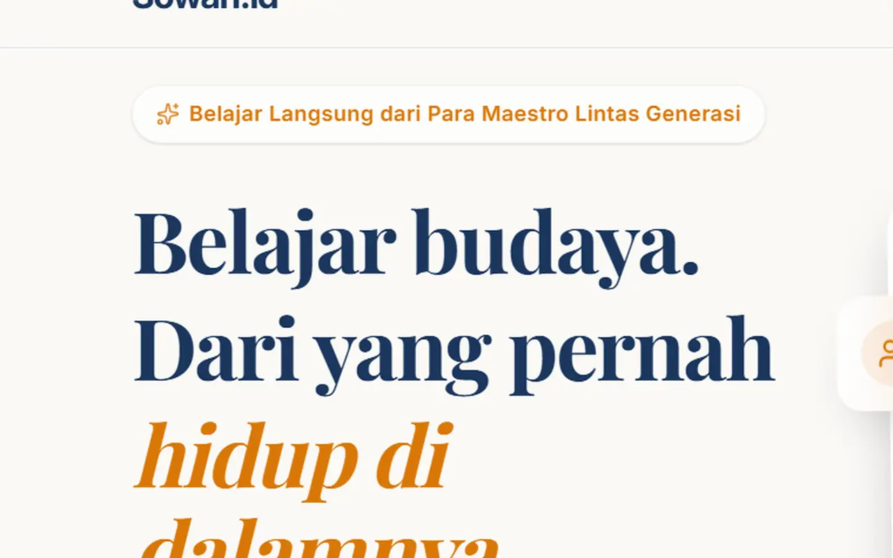 Sowan — live site screenshot